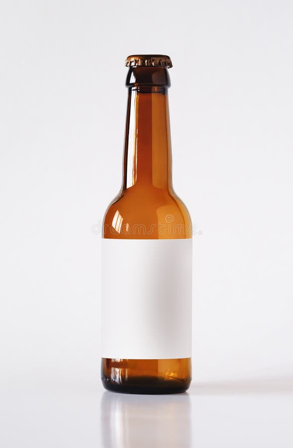 Download Beer Bottle Mock Up Blank Label Stock Photo Image Of Drink Portfolio 130463760