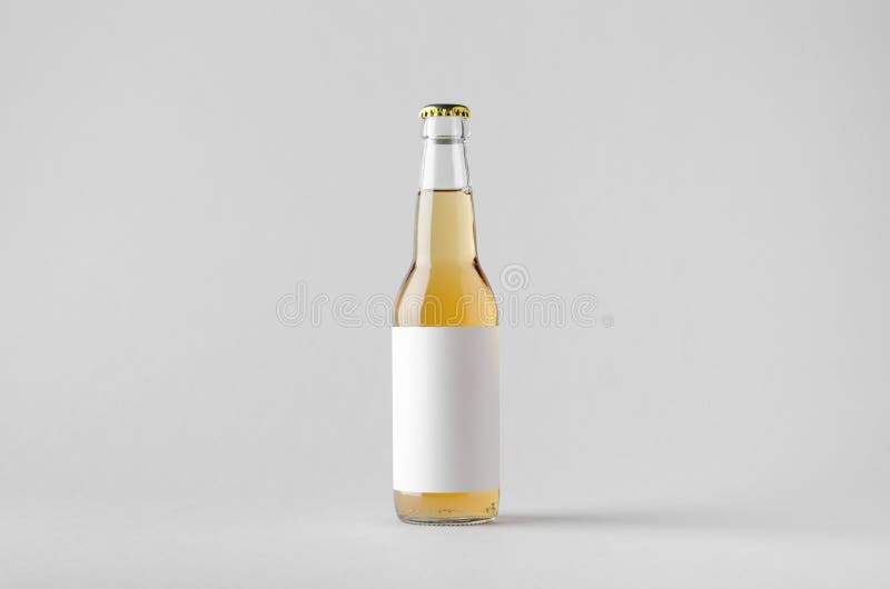 Download Clear Longneck Beer Bottle Mockup Stock Image Image Of Product Packaging 175818933