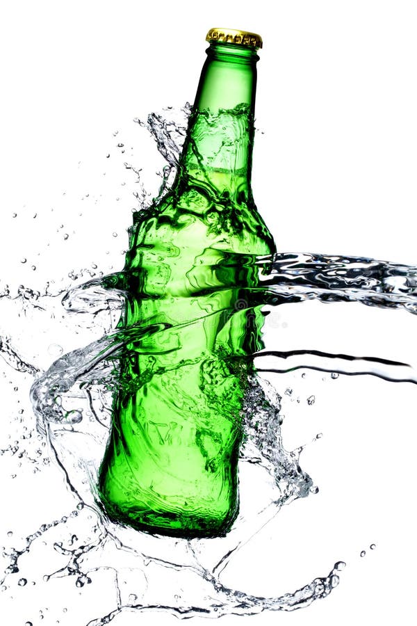 Bottle Of Beer With Water Splash Stock Photo Image of cold, fresh