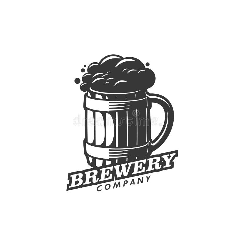 Beer Brewery Icon, Vector Company Emblem, Label Stock Vector ...