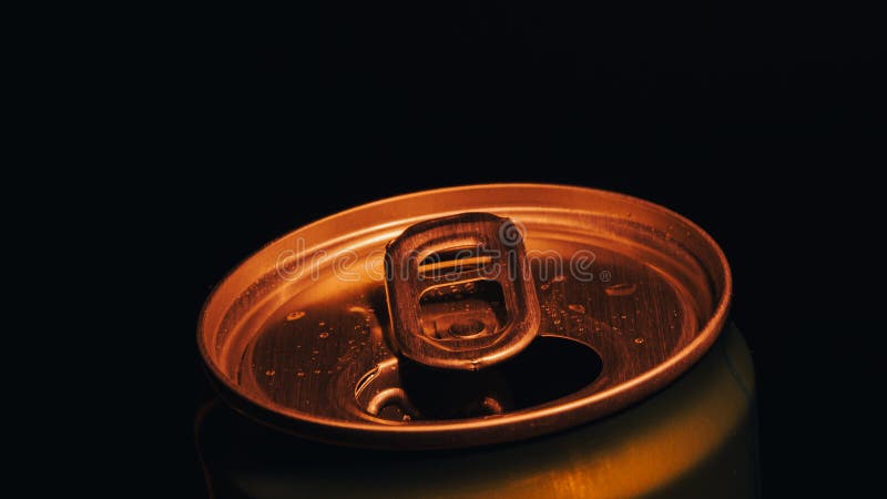 Beer Can on Black Background Stock Image - Image of bank, drink: 242056241