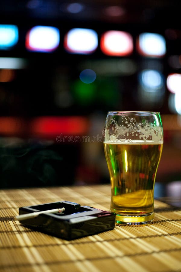 Beer and cigarette stock image. Image of tobacco, beer 19886567