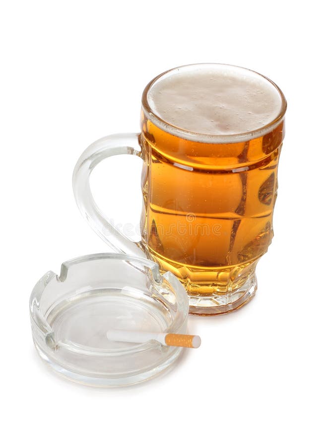 Beer and cigarettes stock image. Image of brewery, lager 28639529