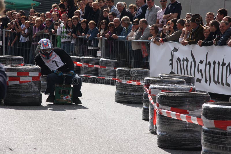 Beer crate racing editorial stock image. Image of powerful 16120129