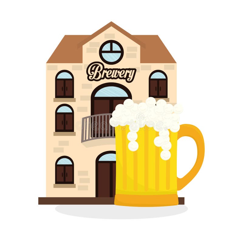 Beer Design. Brewery Icon. Beverage Concept, Vector Illustration Stock