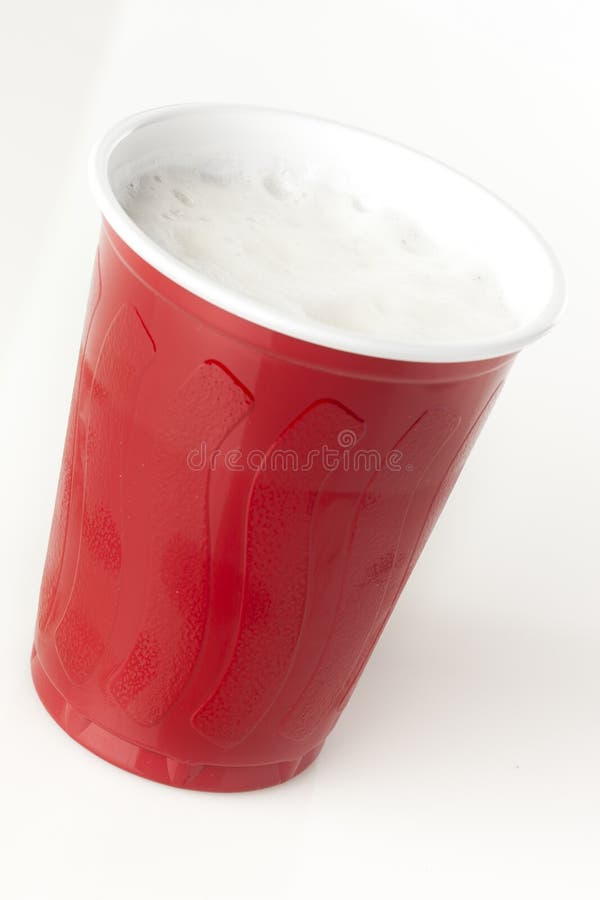 Beer in a Disposable Red Cup Stock Image Image of disposable, partyware 28053813