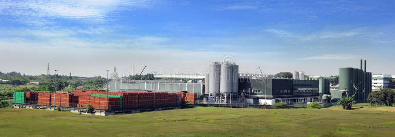 Beer Factory Exterior View stock photo Beer Factory Exterior View stock photo