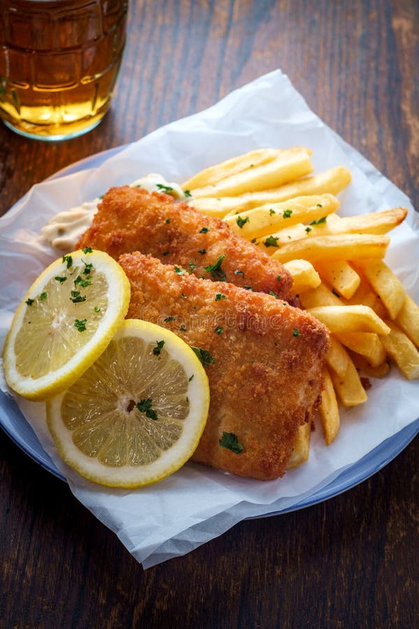 Beer Fish and Chips stock photo. Image of cuisine, breaded 152978202