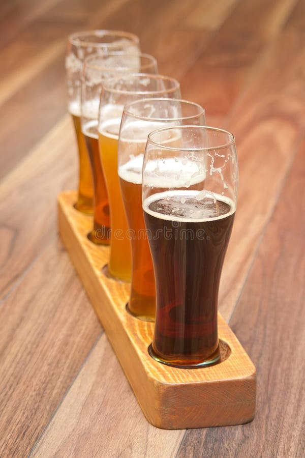 Beer Flight. stock image. Image of brewery, fest, craft 37579417