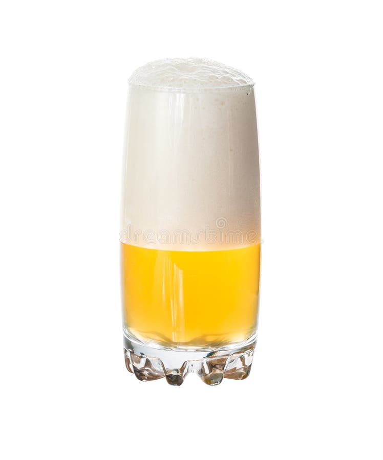 Beer foam in a glass stock photo. Image of drop, lager 69024710