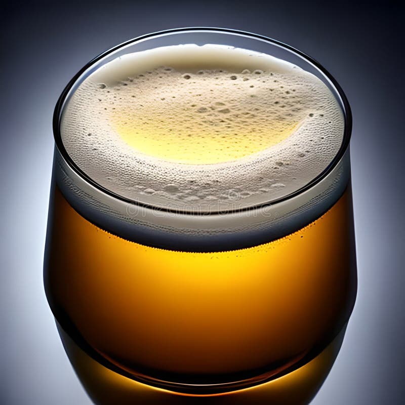 Beer in glass stock illustration. Illustration of yellow 272533923