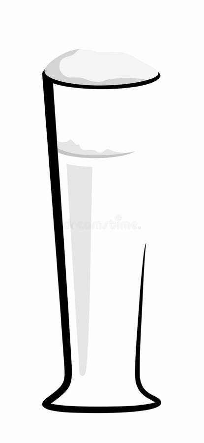 Tall glass full of beer, half full and empty Stock Vector by ©klyaksun  447289876