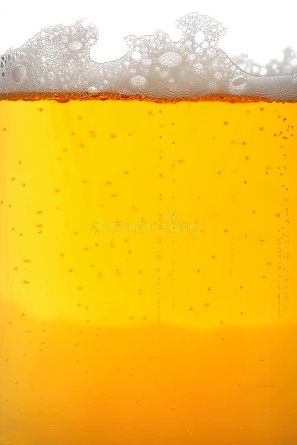 Beer glass macro