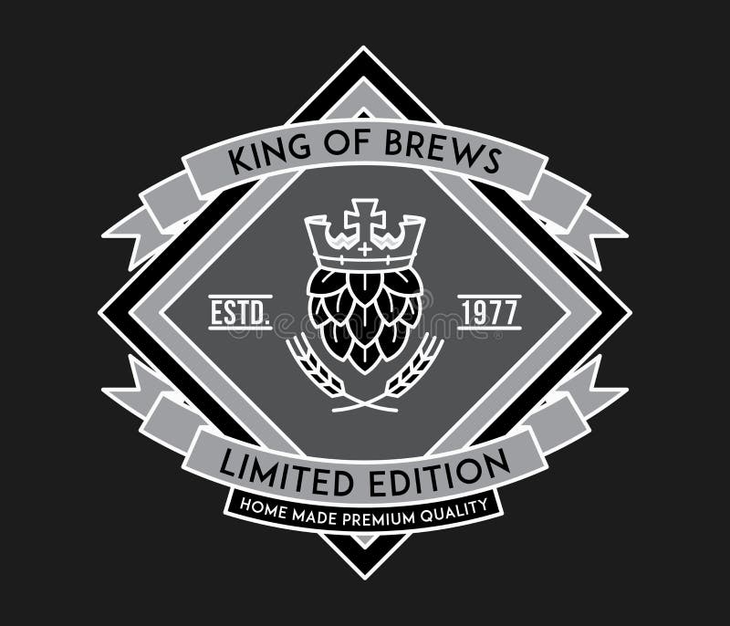 With Beer King Throne Mascot Cartoon Stock Vector Illustration of