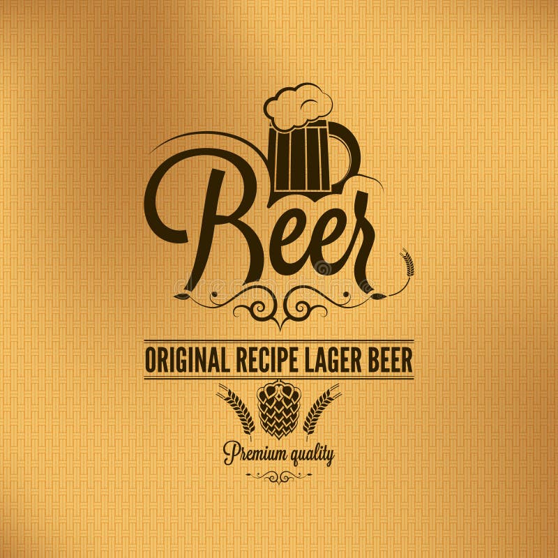 Beer lager vintage background