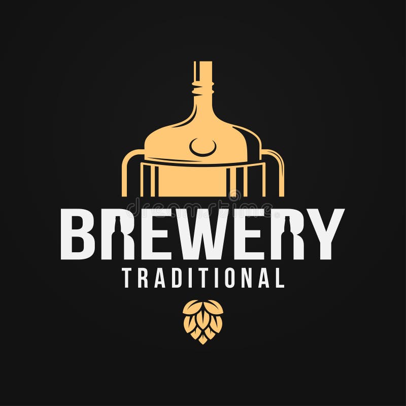 Beer Tap Logo. Beer Drop on White Background Stock Vector