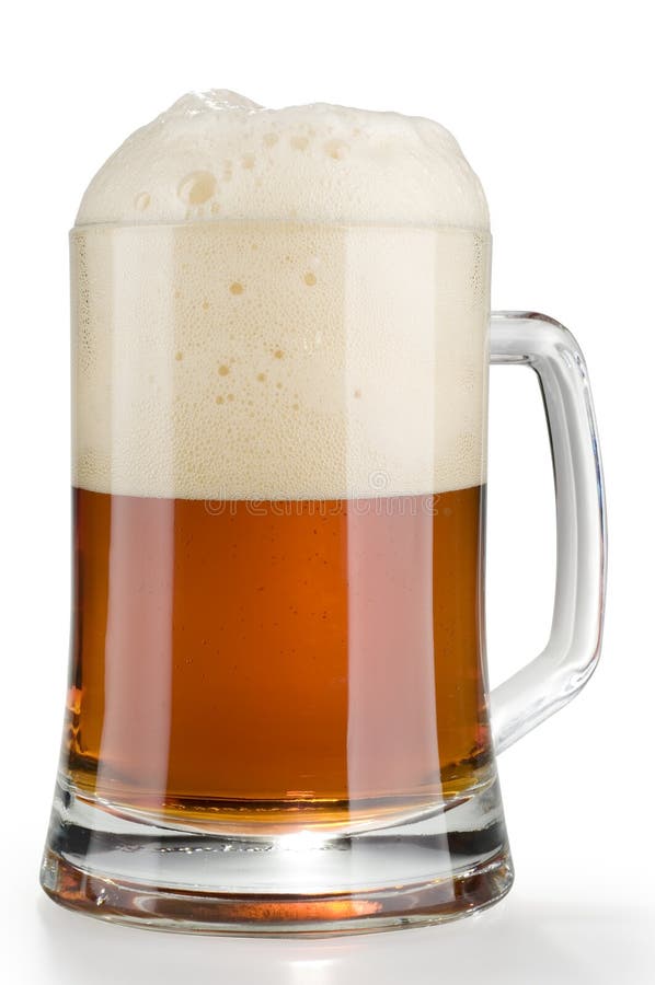 Beer mug stock image. Image of bubble, brown, reflection 9461767