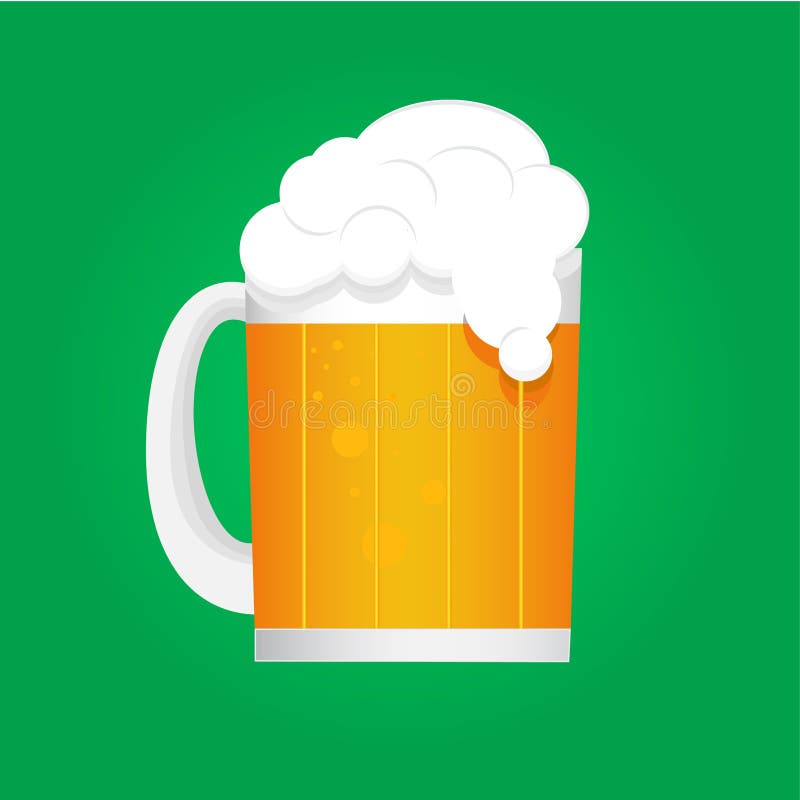 Mug green beer stock vector. Illustration of goblin, beer 18505671