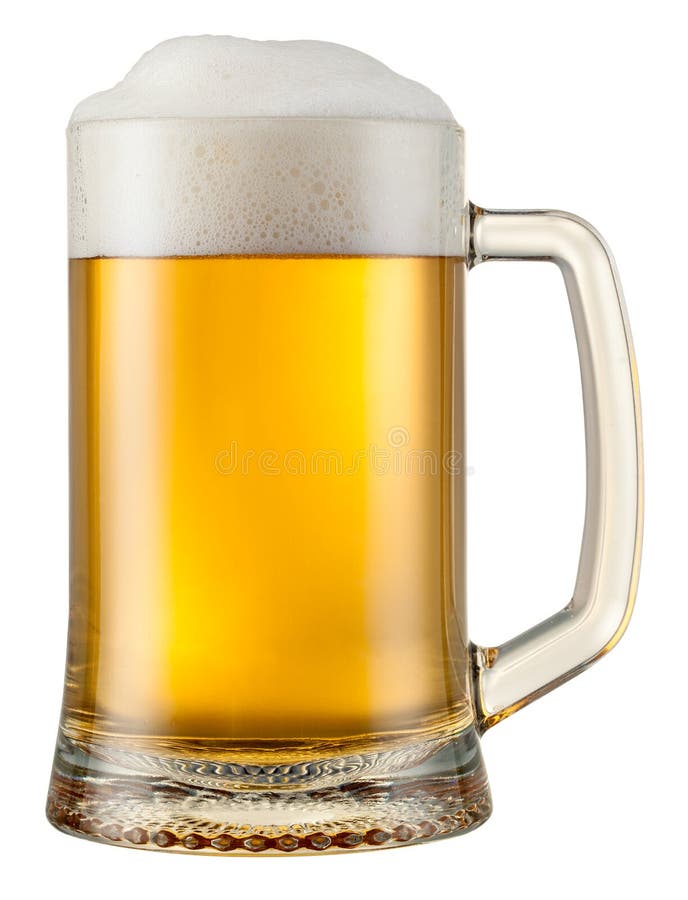 Beer mug isolated. With clipping path