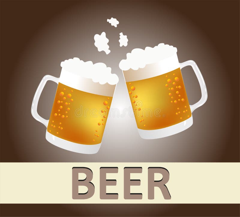 Beer Mugs Cheers Stock Illustration Image 46614349