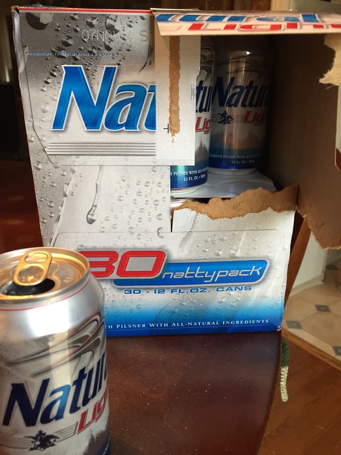 Beer Natural Light Drunk Fun Drink Road Trip Editorial Stock Photo