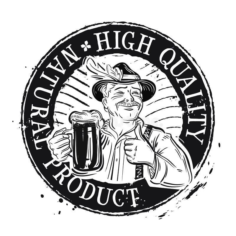 Beer. Stamp. Vector Illustration Stock Vector Illustration of glass