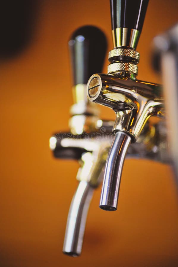 Beer taps stock image. Image of beer, golden, beverage 23701923