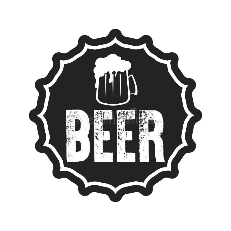 LETS BEER LOGO DESIGN VECTOR ILLUSTRATION Stock Vector - Illustration ...