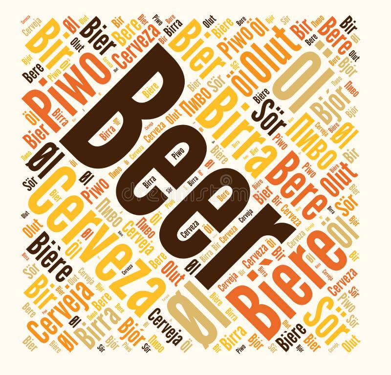 Beer word stock illustration. Illustration of beer, isolated 28441763