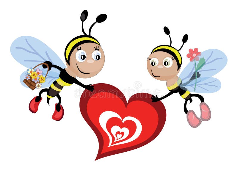 Bees with heart