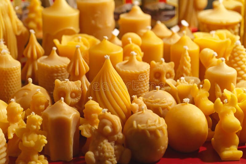 Beeswax świeczki obraz stock Beeswax świeczki obraz stock