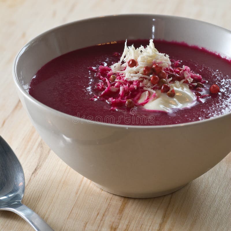 Beet and apple soup