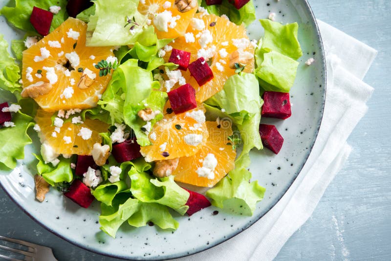 Beet and Oranges Salad with Feta Stock Photo Image of beet beetroot 