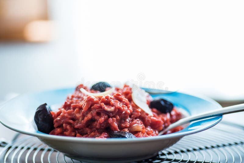 Beetroot risotto