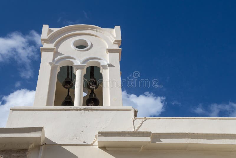 Beffroi d'église orthodoxe, Rethymno, Crète photographie stock libre de droits Beffroi d'église orthodoxe, Rethymno, Crète photographie stock libre de droits