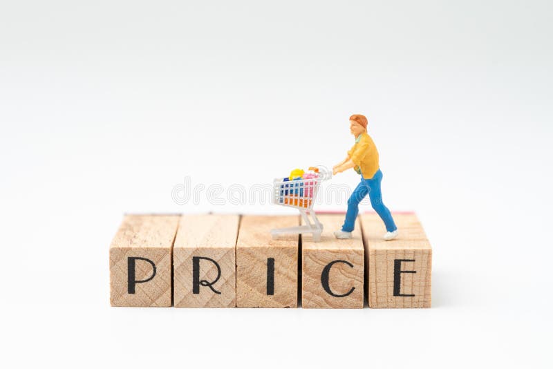 Befordran och prissättning för att marknadsföra kommersbegreppet, miniatyr