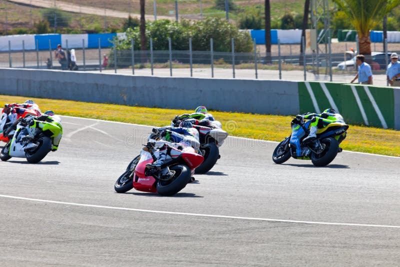 Begin of the Race of Moto2 of the CEV Championship Editorial Image