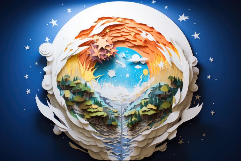\'In the beginning God created the heavens and the earth\' Genesis 1:1 royalty free illustration