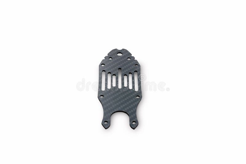 The beginning of the racing drone assembly. Sturdy elements of an unmanned aerial vehicle frame made from carbon fiber isolated on stock illustration The beginning of the racing drone assembly. Sturdy elements of an unmanned aerial vehicle frame made from carbon fiber isolated on stock illustration