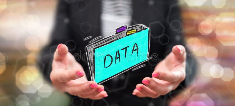 Begrepp av data stock illustrationer Begrepp av data stock illustrationer