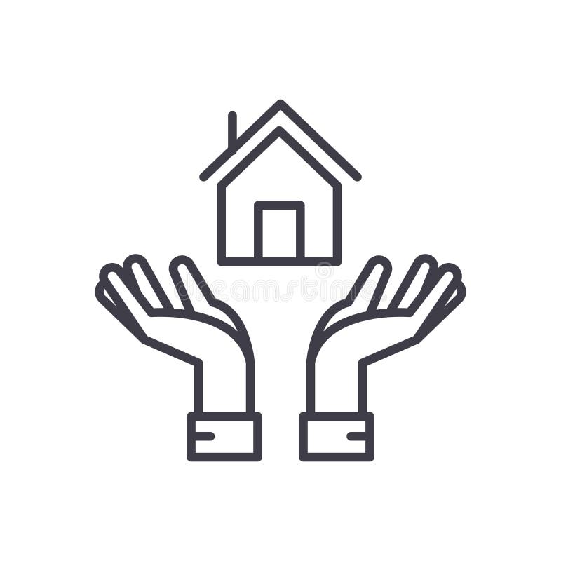 Begrepp för symbol för fastighetoperationer svart Fastighetoperationer sänker vektorsymbolet, tecknet, illustration stock illustrationer Begrepp för symbol för fastighetoperationer svart Fastighetoperationer sänker vektorsymbolet, tecknet, illustration stock illustrationer