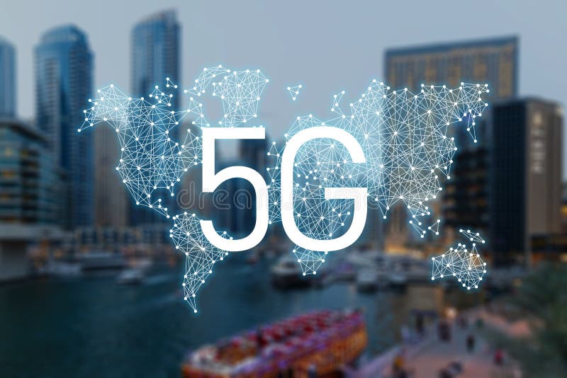 begrepp 5g av internetuppkopplingteknologi stock illustrationer begrepp 5g av internetuppkopplingteknologi stock illustrationer