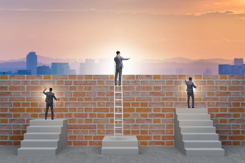 Begreppet otillbörlig karriärutveckling royaltyfria bilder