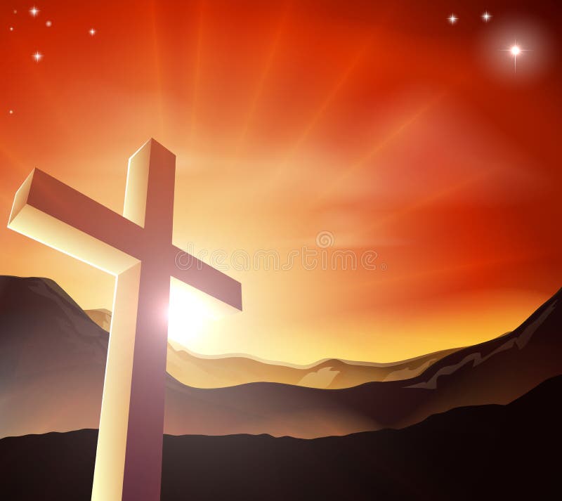 begreppskors easter royaltyfri illustrationer begreppskors easter royaltyfri illustrationer