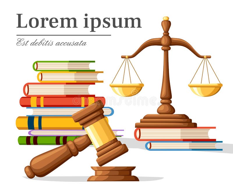 Begreppsrättvisa i tecknad filmstil Rättvisavåg och trädomareauktionsklubba Laghammaretecken med böcker av lagar Laglig lag och a vektor illustrationer Begreppsrättvisa i tecknad filmstil Rättvisavåg och trädomareauktionsklubba Laghammaretecken med böcker av lagar Laglig lag och a vektor illustrationer