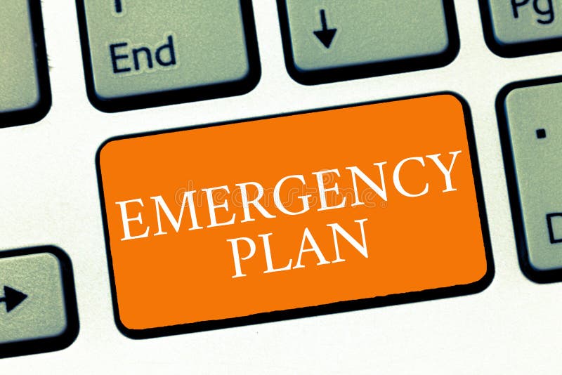 Conceptual hand writing showing Emergency Plan. Business photo text Procedures for response to major emergencies Be prepared. Conceptual hand writing showing Emergency Plan. Business photo text Procedures for response to major emergencies Be prepared.