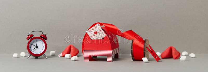 Begrip ' blije dag van de liefde voor valentijnsdag ' royalty-vrije stock afbeelding