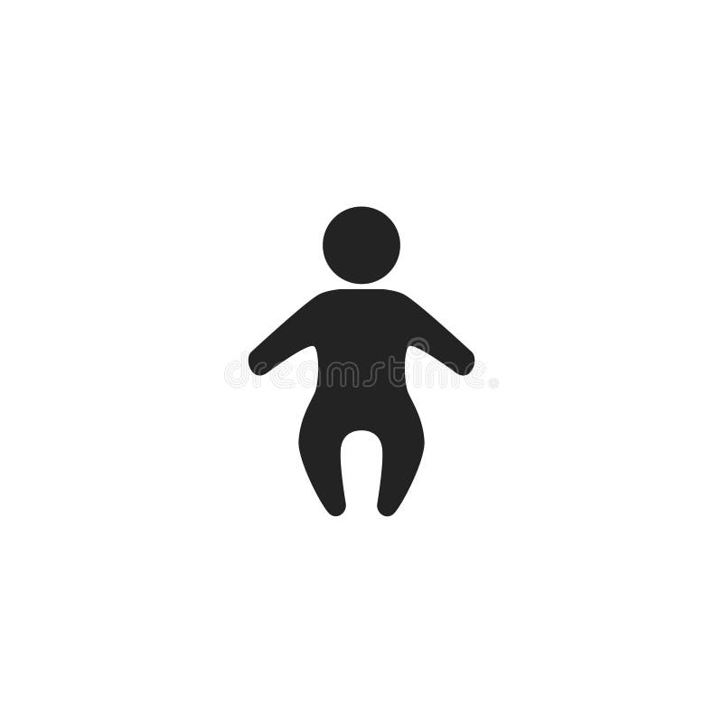 Behandla som ett barn det skåravektorsymbolen, symbolet eller logoen stock illustrationer