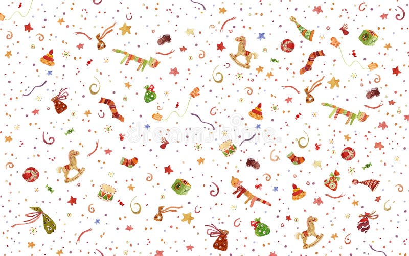 behandla som ett barn drawed handprydnadtoys stock illustrationer behandla som ett barn drawed handprydnadtoys stock illustrationer