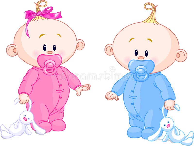 behandla som ett barn tvilling- royaltyfri illustrationer behandla som ett barn tvilling- royaltyfri illustrationer